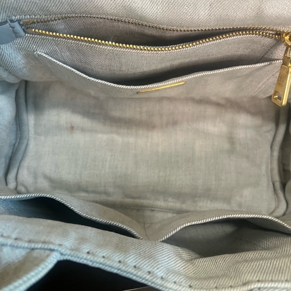Prada Light Gray small canapé Tote Bag - Picture 6 of 16